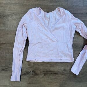 Hollister Light Pink Long Sleeve Blouse